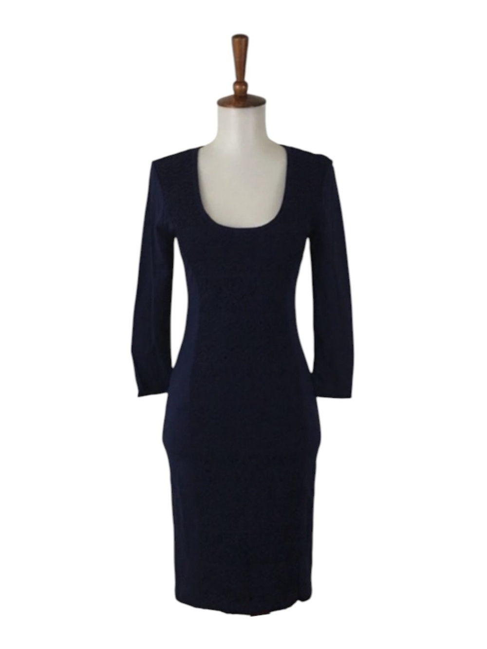 Plenty‎ by Tracy Reese Carla Dress 2 Blue 3/4 Sleeve Chic Classic Minimalist